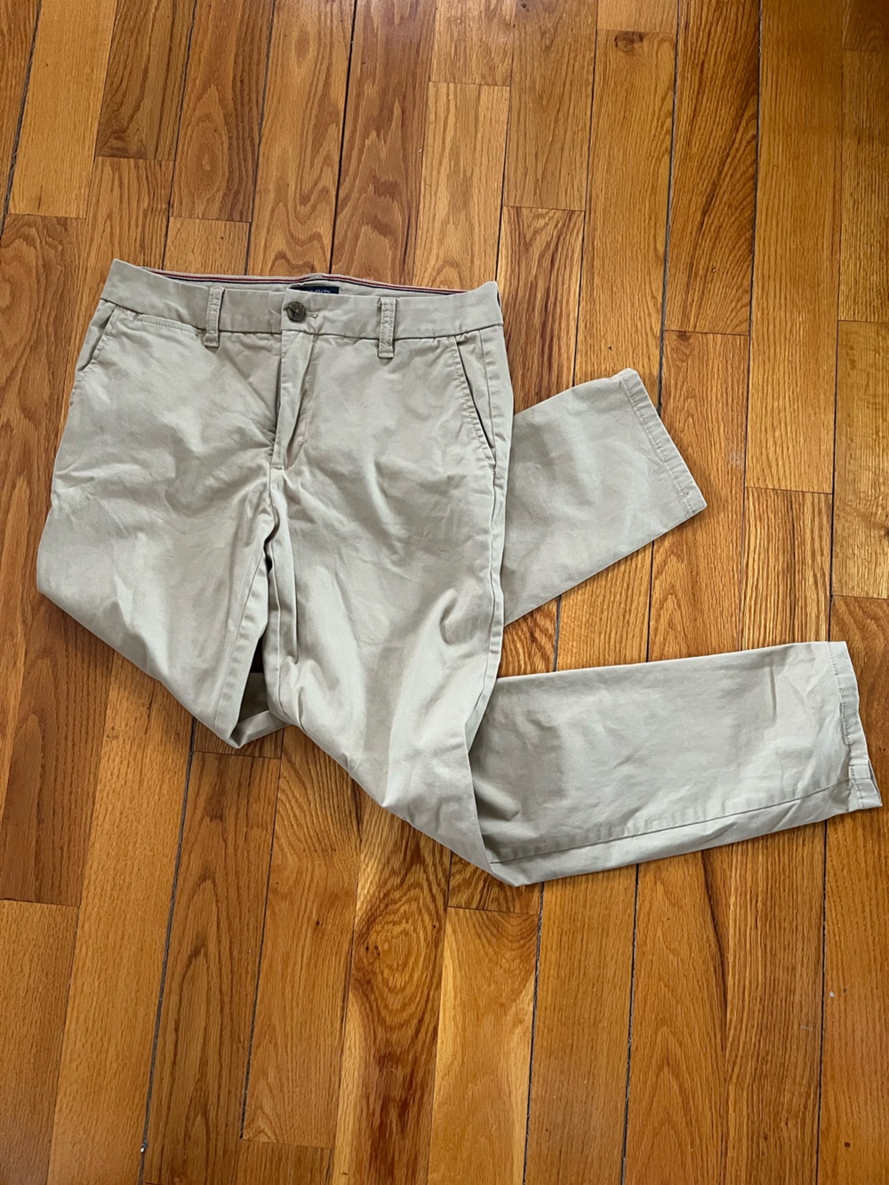 Tommy Hilfiger Women's Light Khaki Chino Pants